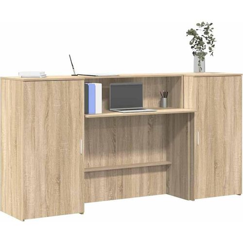 Empfangstheke Sonoma-Eiche 200x50x103,5 cm Holzwerkstoff