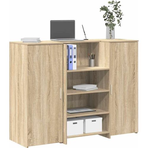 Empfangstheke Sonoma-Eiche 135x50x103,5 cm Holzwerkstoff