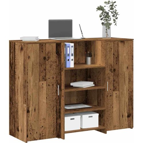 Empfangstheke Altholz-Optik 135x50x103,5 cm Holzwerkstoff