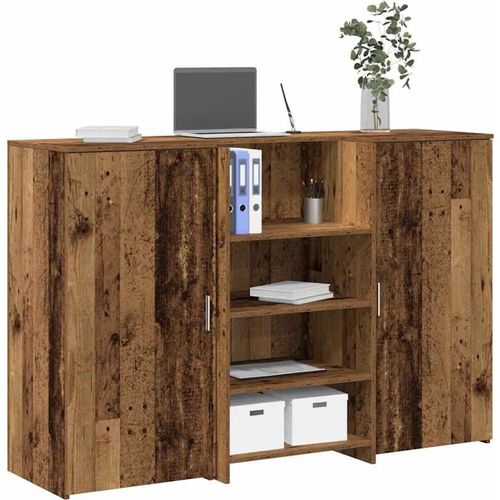 Empfangstheke Altholz-Optik 155x50x103,5 cm Holzwerkstoff