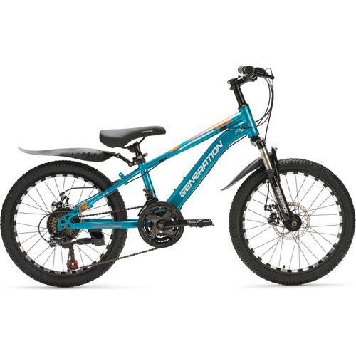 Generation M-760 Mountainbike 20-Zoll - Hellblau - Schutzbleche