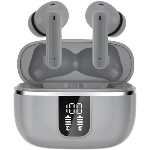 Kopfhörer Kabellos Bluetooth 5.4 mit ENC Noise Cancelling Mic, IPX7 Wasserdichtes In Ear Kopfhörer, Ergonomie, 38 Std Ohrhörer mit LED Anzeige
