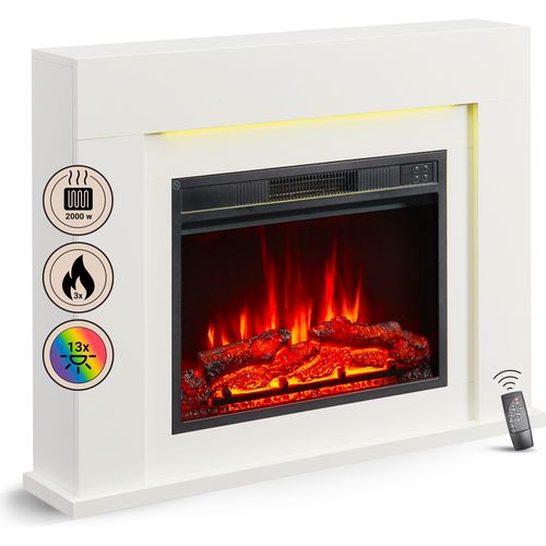 Elektrokamin BALDERIA Finn-DESIGN - Standkamin,2000 W - Weiss