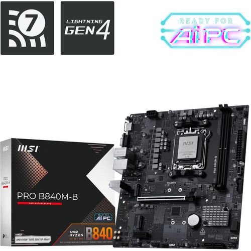 MSI PRO B840M-B - Mainboard - mATX