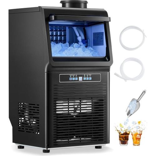 Professionelle Eismaschine - freistehend - Kommerzieller Eisbereiter - 40,82kg Eis pro Tag - LED Anzeige