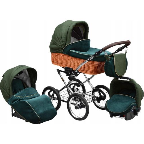 Kinderwagen 3 Gold Lux tiefer Kinderwagensitz