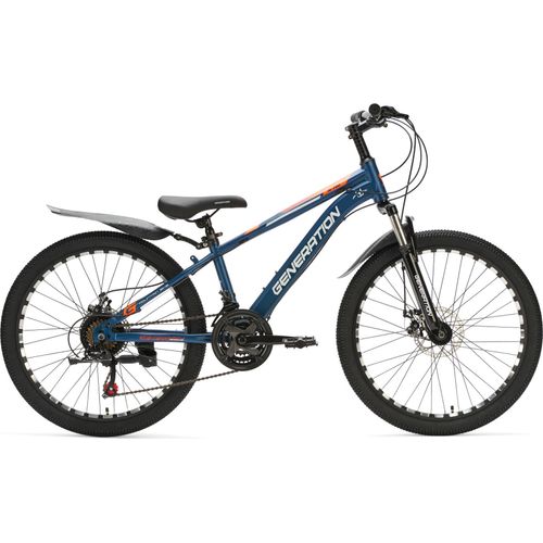 Generation M-760 Mountainbike 24 Zoll – Blau mit Schutzblechen
