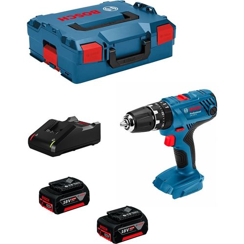 Schlagbohrschrauber BOSCH GSB 18V-21 (2 x 5,0 Ah + GAL18V-40 + L-Boxx 136)