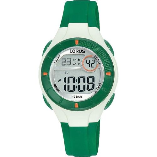 Chronograph LORUS, grün, Armbanduhren, Kinder, Armbanduhr, Quarzuhr, Kinderuhr, digital, Geschenkidee