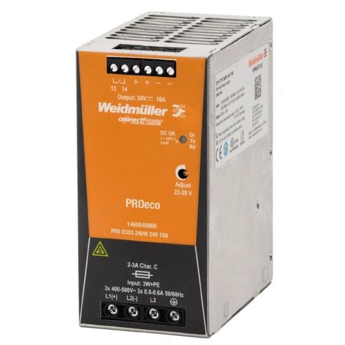 WEIDMÜLLER Stromversorgung 3ph, 22-28VDC (Poti),10A