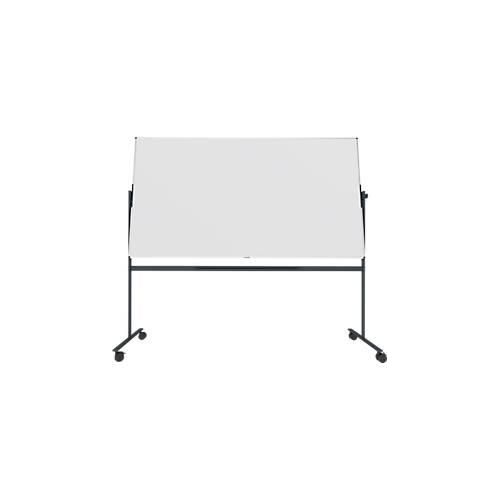 Stativ-Drehtafel Legamaster UNITE, magnetisch, drehbar um 360°, B 2200 x T 12,6 x H 1200 mm, lackierter Stahl, weiß