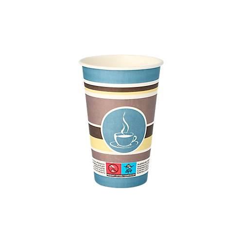 Trinkbecher Papstar To Go, Einweg, 0,3 l, Ø 90 x H 117 mm, FSC®-zertifiziert, Pappe, olivgrün, 50 Stück