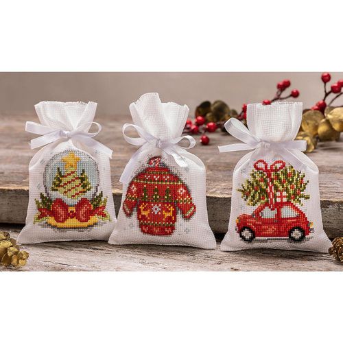 Geschenksäckchen "X-Mas modern", 3er-Set