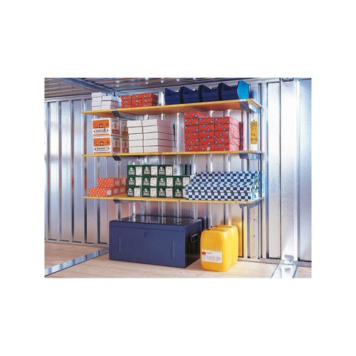 Lagerregal für MC, 2000 mm 3 Holzböden 2000 x 500 mm ; SÄBU (F1192)