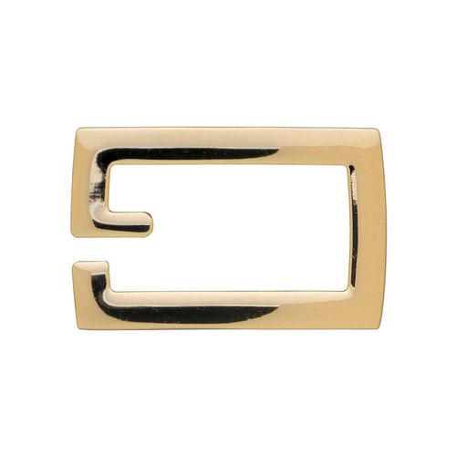 Gürtelschnalle, Damen, gold (goldfarben), Obermaterial: 100% Metall, RETTUNGSRING BY SHOWROOM 019, unifarben, elegant,klassisch,modisch, Gürtel, Wechselschnalle »Offenes Viereck Gold«
