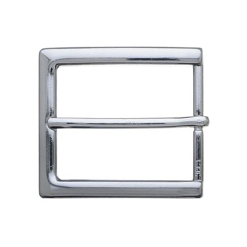 Gürtelschnalle, Damen, silber (silberfarben), Obermaterial: 100% Metall, RETTUNGSRING BY SHOWROOM 019, unifarben, Gürtel, Wechselschnalle »Halb Eckig Silber«