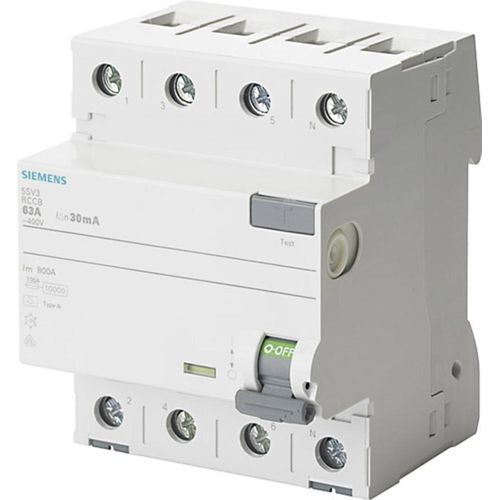 Siemens FI-Schutzschalter 4polig 63 A 400 V 5SV3746-6 (5SV3746-6)