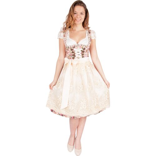 Dirndl Blumenzauber 60er Länge rose 46