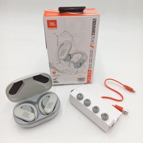 JBL Drahtlose Bluetooth Sport Ohrhörer Weiß Ausdauer Spitze 3