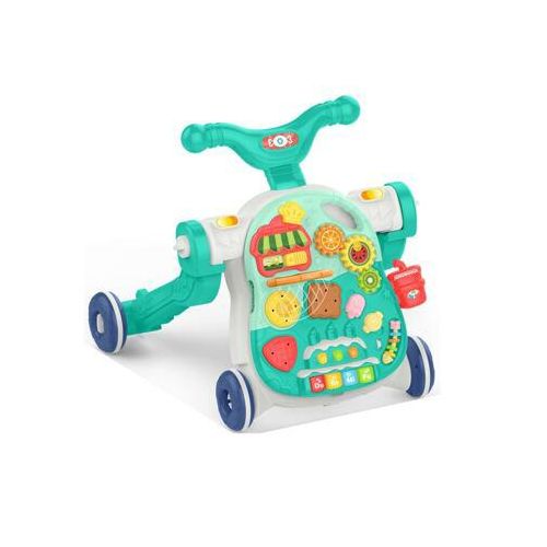 Huanger 4in1 Interactive Walker/Bounce/Fahrzeug/Tisch Obst Türkis