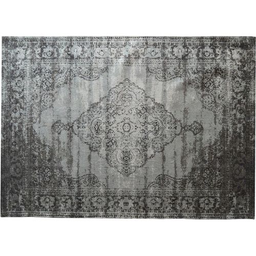 Teppich Kelly 290x200x1 cm Baumwolle Grau