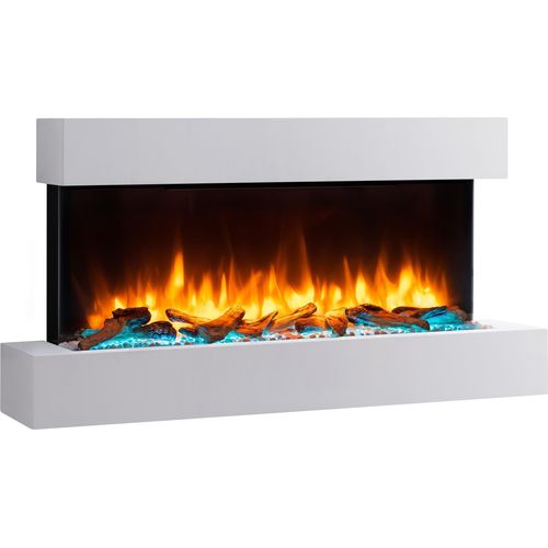 Elektrokamin BALDERIA Ignis - Wandkamin, Heizung 2000 W - Weiß