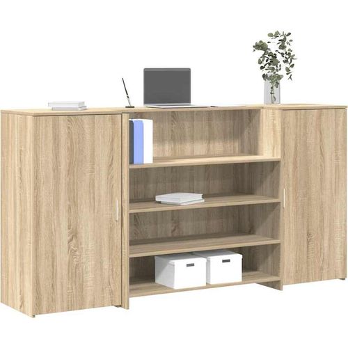 Empfangstheke Sonoma-Eiche 200x50x103,5 cm Holzwerkstoff
