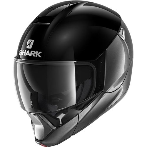 Shark Evojet Dual Blank Modularhelm Schwarz,Silber XS Schwarz,Silber XS