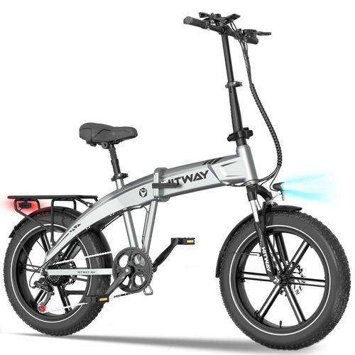 E-Bike Klapprad 20*4 Zoll elektrofahrrad E-Faltrad ,bis zu 50-100km Klapprad Shimano 7 Gang, 48V10,4AH akku Pedelec E-cityrad stoßdämpfender Sattel