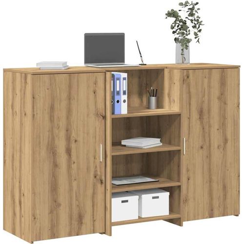 Empfangstheke Artisan-Eiche 155x50x103,5 cm Holzwerkstoff