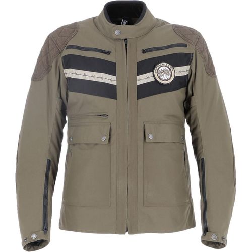 Helstons Sand wasserdichte Motorrad Textiljacke, khaki, 2XL