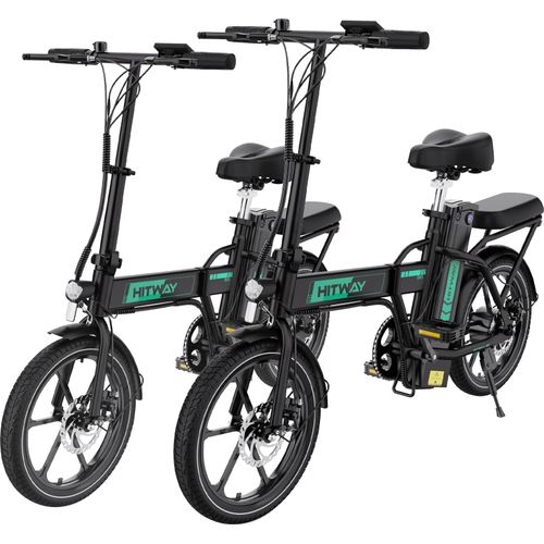 Elektrofahrrad 2 Stück E-Bike E Fahrrad Cityräder Faltbar, 36V10.4Ah Batterie, 250W Motor, Reichweite bis 90 km ,Pedelec
