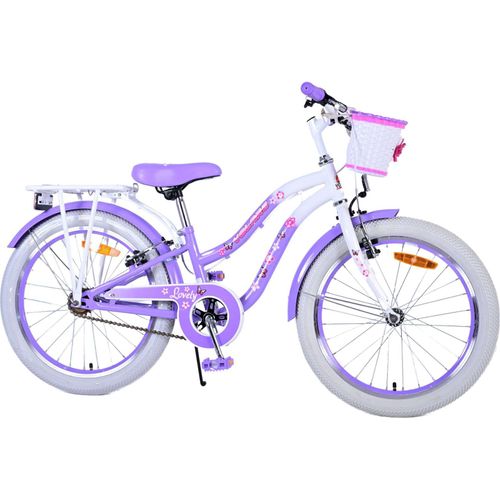 Volare Lovely Kinderfahrrad - Mädchen - 20 Zoll - Lila - Zweihandbremsen