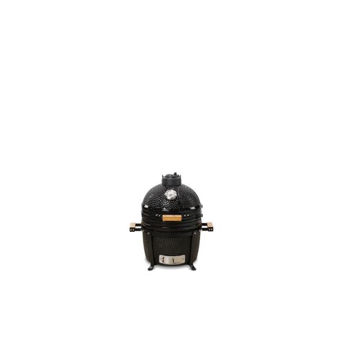 Keramikgrill Kamado Bono Minimo Grillfläche 34 cm (Rot) Keramikgrill mit niedrigem Ständer und zwei Griffen und extra dicken Hitzedeflektor.