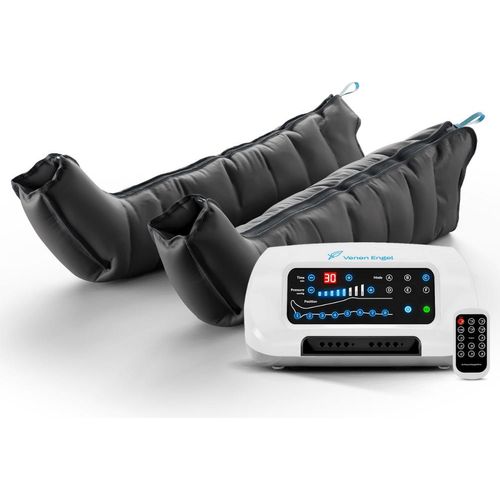 Venen Engel 8 Premium Beinmassagegerät mit Beinmanschetten | 8 Luftkammern | Massagegerät mit 6 Programmen für eine angenehme Gleitwellenmassage an den Beinen | Medizinisch
