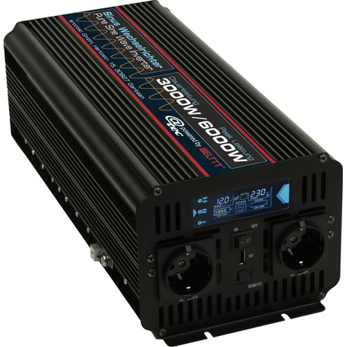 Spannungswandler Eingang DC 12V Ausgang AC 220-250V Reiner Sinus Wechselrichter 3000W