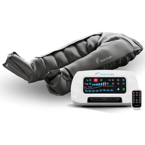 Venen Engel 8 Premium Medical mit Lymph-Flow Pants | 8 Luftkammern | 6 Massageprogramme | Medizinisch | Recovery Boots Beinmassagegerät | Ergänzend zu manueller Lymphdrainage