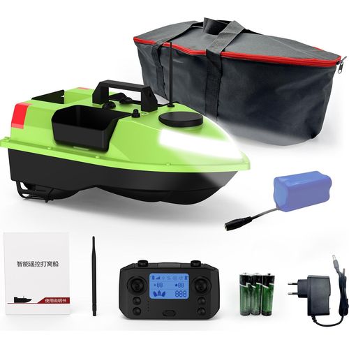 GPS Angelköder Boot mit 7 Farben LED-Licht Fernbedienung 500M Reichweite 18000mah