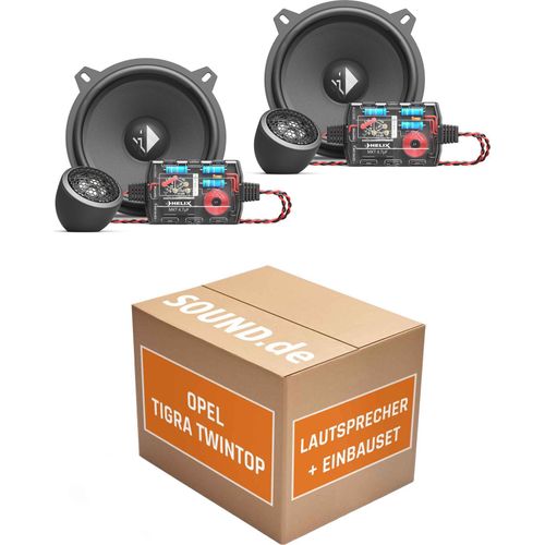 Lautsprecher Boxen Einbaupaket vorne Helix Ci3 passend für Opel Tigra Twintop | 2x Tief-Mitteltöner 2x Hochtöner