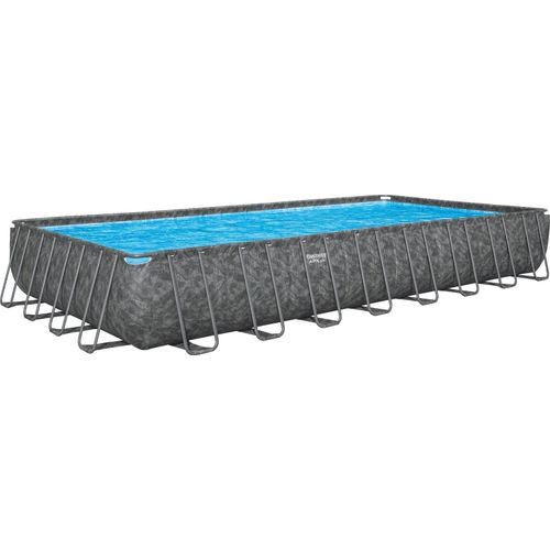 APX365™ Winterfester Solo Pool ohne Zubehör 956 x 488 x 132 cm, Marmor-Optik (Dunkel), eckig