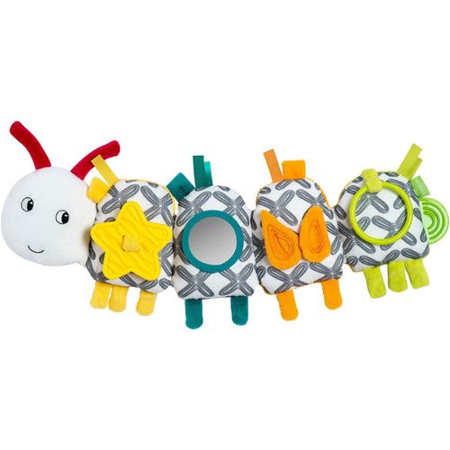 Greifspielzeug FEHN "Activity-Raupe", bunt, Greifspielzeug, KinderB:38cm H:3,8cm L:14cm, Softvelour, B:38cm H:3,8cm L:14cm