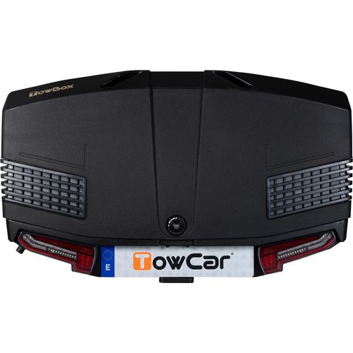Towbox V3 Schwarz Led Edition - Anhängerkupplungs-Gepäckträgerbox