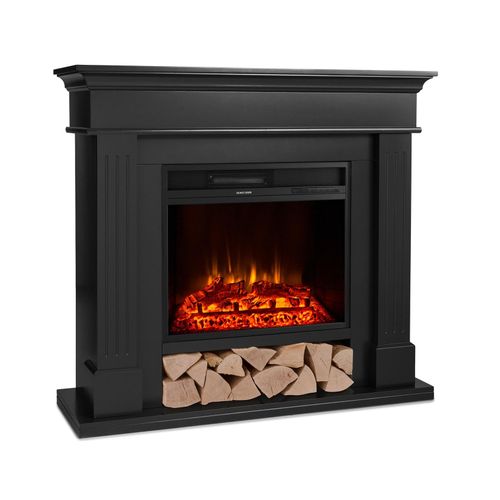 Las Pilas Elektrokamin Heizlüfter 900/1800W Wochentimer Fernbedienung Schwarz
