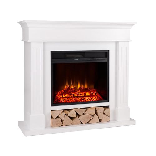 Las Pilas Elektrokamin Heizlüfter 900/1800W Wochentimer Fernbedienung Weiß