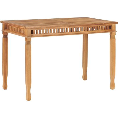 Garten-Esstisch 110x65x80 cm Massivholz Teak