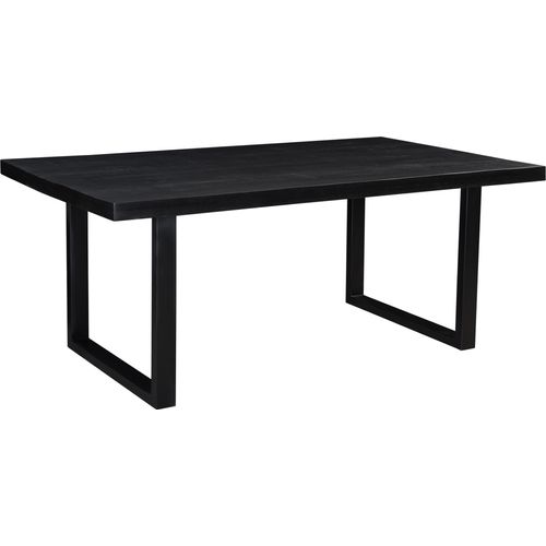 Tisch Kala 220x100x76 cm Mangoholz Stahl Schwarz