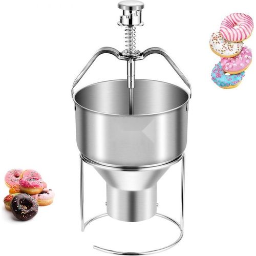 Donut-Trichter Manuell - Donut-Teigspender aus Edelstahl 2,4L - Einstellbarer Teigspender für Donuts