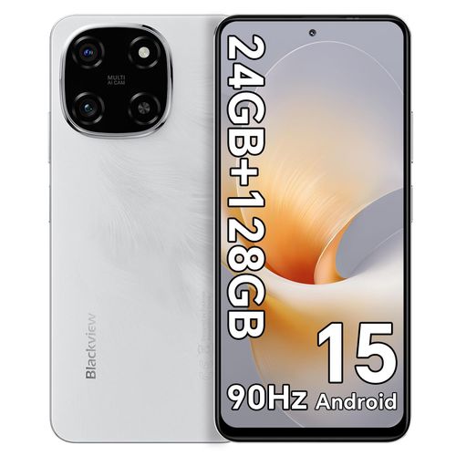 Blackview Color 6 Handy 24GB+128GB/2TBTF, Octa Core,Super PD 50MP Doke AI Fotoalbum,Android 15 Smartphone ohne vertrag, 6.67“,5000mAh,18W, Dual SIM