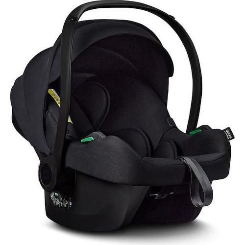 Moon PIÙ Kinderwagen Set inkl. Cosmo 2.0. Babyschale, Farbe/Dessin:Onyx/Chrome