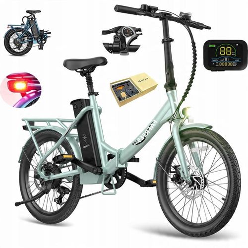 F20 Lasting Faltbar E-Bike 250W Motor 160 km Reichweite StVZO 25 km/h 20 Zoll 7-Gang LCD-Display bis 120 kg